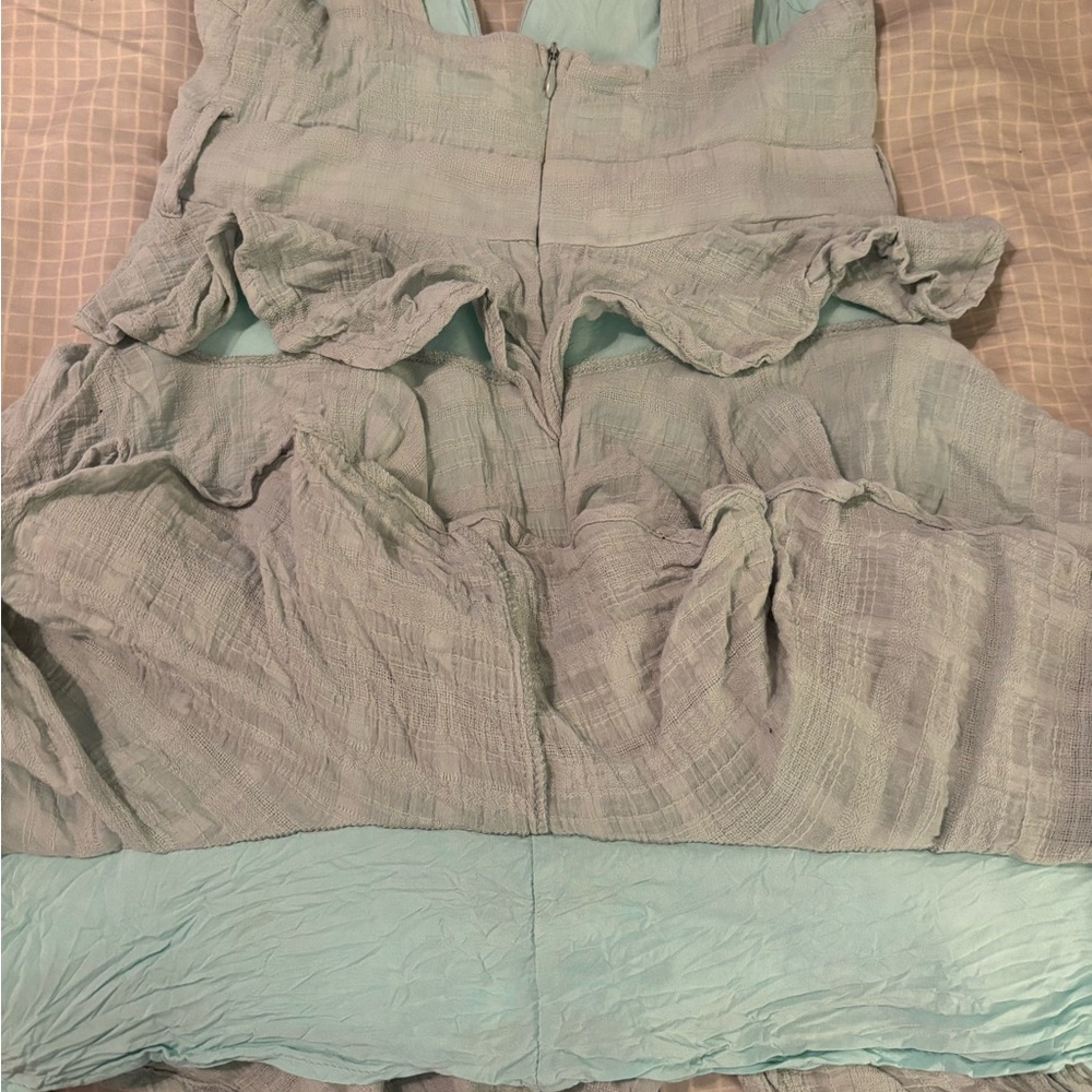 Just In Mint Blue Ruffle Dress - Picture 5 of 6